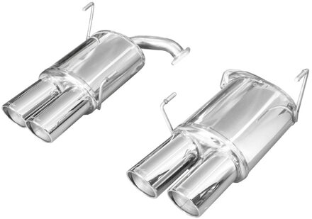 InoxCar uitlaat passend voor Subaru Impreza 4WD 2.5T WRX STi 10MY 300pk 2010-2013 2x90mm IXSUIM27XR90