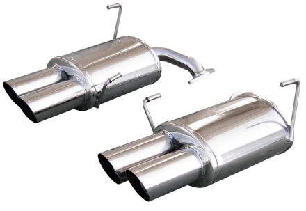 InoxCar uitlaat passend voor Subaru Impreza WRX STi (300pk) 2010- Links/Rechts 2x90mm Rac IXSUIM27RA
