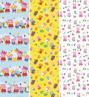 Inpakpapier Peppa Pig Diverse Designs Multikleur - Print