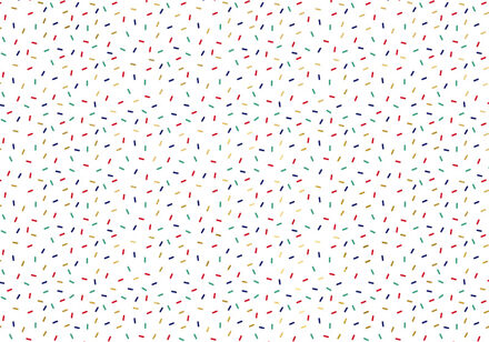 Inpakpapier tinsels gekleurd metallic 70 x 200 cm Multikleur - Print