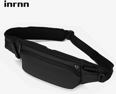 inrnn Fashion Outdoor Waist Bag for Men Travel Fanny Pack Waterproof Shoulder Belt Bag Male Messenger Bags Phone Pouch Chest Bag