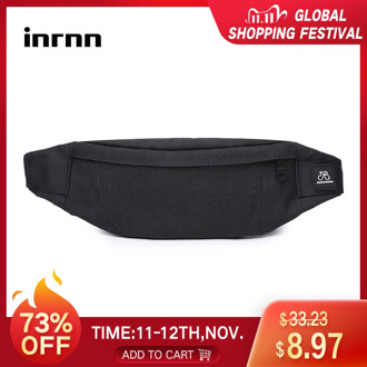 inrnn Men's Outdoor Sports Chest Bag Travel Waist Belt Bag Teenage Money Mobile Phone Pouch Bags Casual Fanny Pack for Male New
