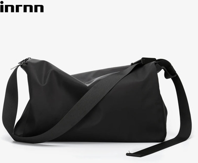 inrnn Men Weekend Travel Bag Outdoor Sport Bags for Teenager Waterproof Male Foldable Duffle Bag Fashion Shoulder Luggage Bag