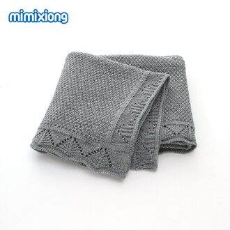 Ins Baby Gebreide Deken Jongens En Meisjes 'Breien Deken Baby Winddicht Cover Quilt Happy-Nappers medium Ash