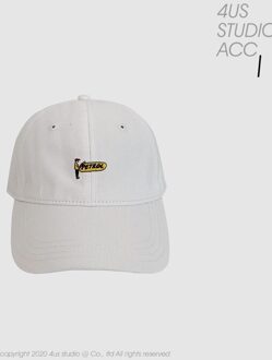 Ins Hoed Vrouwen Lente En Zomer Koppels Casual Veelzijdige Softtop Baseball Cap Mannen Alfabet Geborduurd Gewassen Cap wit
