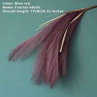 Ins Kunstmatige Bloem Art Zegge Kunstmatige Riet Riet Plant Reed Ingemaakte Diy Bruiloft Home Party Kantoor Tafel Kerst Decoratie Bourgondië