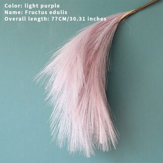 Ins Kunstmatige Bloem Art Zegge Kunstmatige Riet Riet Plant Reed Ingemaakte Diy Bruiloft Home Party Kantoor Tafel Kerst Decoratie licht paars