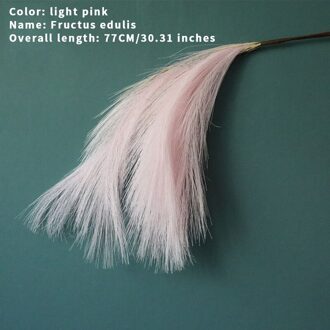 Ins Kunstmatige Bloem Art Zegge Kunstmatige Riet Riet Plant Reed Ingemaakte Diy Bruiloft Home Party Kantoor Tafel Kerst Decoratie Licht Roze