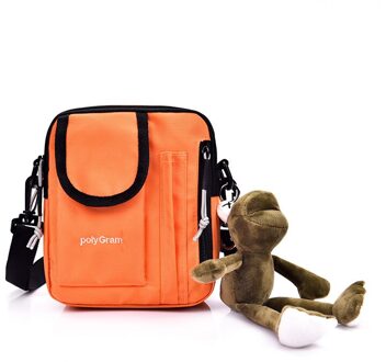 Ins Mannen Messenger Bag Eenvoudige Mode Een Schoudertas Trend Messenger Bag Oxford Doek Messenger Bag oranje