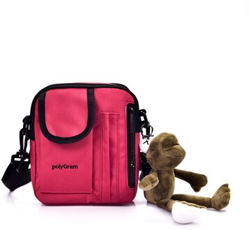 Ins Mannen Messenger Bag Eenvoudige Mode Een Schoudertas Trend Messenger Bag Oxford Doek Messenger Bag rood