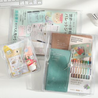 Ins Multifunctionele Verdikte Transparante Ppfile Pocket Kronkelende Opbergtas Bestandsmap Bureau Document Bag Organizer Bag