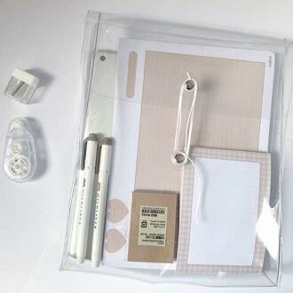 Ins Multifunctionele Verdikte Transparante Ppfile Pocket Kronkelende Opbergtas Bestandsmap Bureau Document Bag Organizer Bag