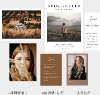 Ins Nordic Eenvoudige Moderne Postkaart 7 Vellen Creatieve Deco-Hangers Kaart Diy Muursticker Achtergrond Poster Foto Props Sturen Sticker