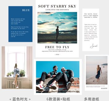 Ins Nordic Eenvoudige Moderne Postkaart 7 Vellen Creatieve Deco-Hangers Kaart Diy Muursticker Achtergrond Poster Foto Props Sturen Sticker