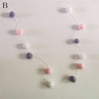 Ins Nordic Stijl Handgemaakte Vilt Wol Ballen Voor Kinderen Kamer Ornament Muur Opknoping Home Decor Nursery Pom Pom Garland Party props