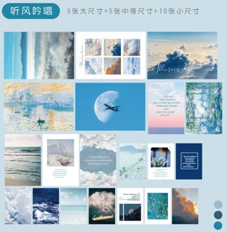 Ins Retro Art Foto 'S Creatieve Landschap Plantkunde Bloem Fotografie Props Kleine Poster Postkaart Wenskaarten Diy Kamer Muursticker 01