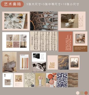 Ins Retro Art Foto 'S Creatieve Landschap Plantkunde Bloem Fotografie Props Kleine Poster Postkaart Wenskaarten Diy Kamer Muursticker 02