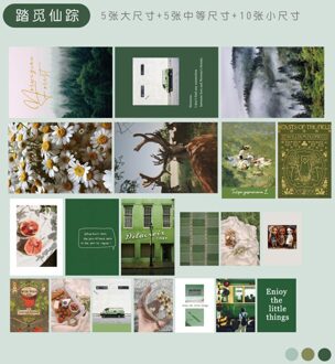 Ins Retro Art Foto 'S Creatieve Landschap Plantkunde Bloem Fotografie Props Kleine Poster Postkaart Wenskaarten Diy Kamer Muursticker 04