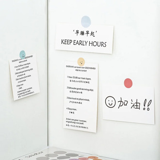 Ins Simple Style Self Discipline Card Keep Early Hours Postcard Chinese English Inspirational Diy Wall Sticker Decorative Card