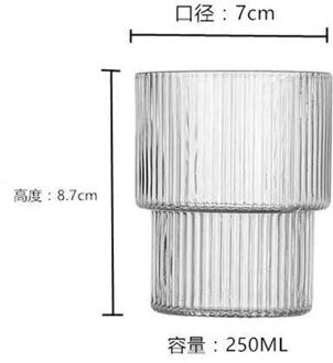 Ins Stijl Glazen Beker Transparant Thee Koffie Mok Ice Bier Cup Geïsoleerde Glazen Beker Creatieve Melk Sap Mok