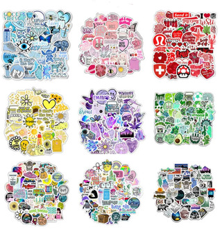 Ins style Vinyl Cute Nature VSCO Girl Stickers for Water Bottles Waterproof Aesthetic Stickers for Girls for Laptop Phone Car