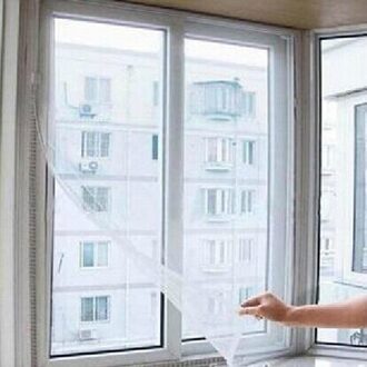 Insect Fly Mosquito Window Net Netting Mesh Screen Sticky Tape Gordijnen Scherm Venster Home AccessoriesW5 B