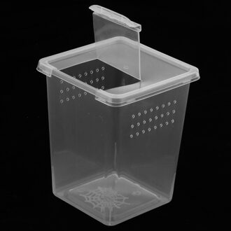 Insect Schildpad Spider Habitat Voedsel Doos 8X8X11Cm Plastic Container