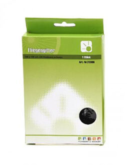 Insecten raam hor/gordijn - klittenband - polyester - 130 x 150 cm - Raamhorren Zwart