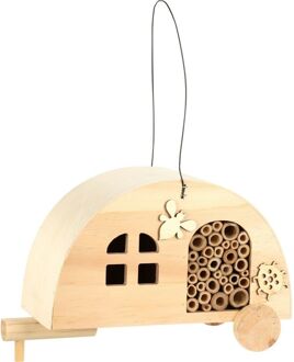 Insectenhotel Caravan - Hout - 25 x 12 x 17 cm Bruin