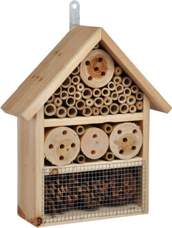 Insectenhotel huisje 30 cm - Insectenhotel Bruin