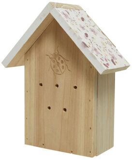 Insectenhuis grenen 21cm lieveheersbeest