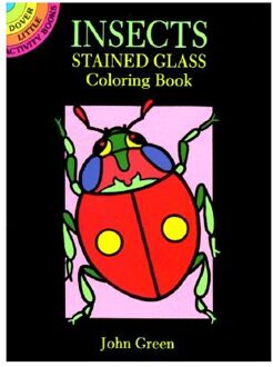 Insects Stained Glass Colouring Book