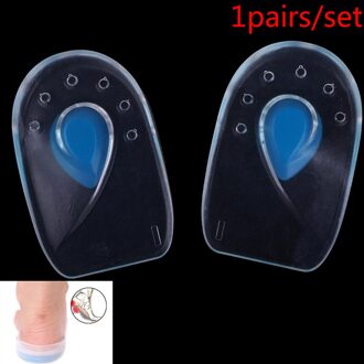 Inserts Heel Pijn Spur Siliconen Schoenen Gel Pads Kussen Hak Cup Inlegzolen Massager
