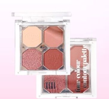 Inspirational 4 Colors Eyeshadow - 1# Peach Cone #1 Peach Cone