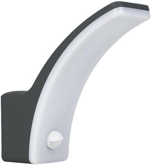 Inspire Buitenwandlamp Lakko - Antraciet - Koel Wit - 11w - Met Sensor