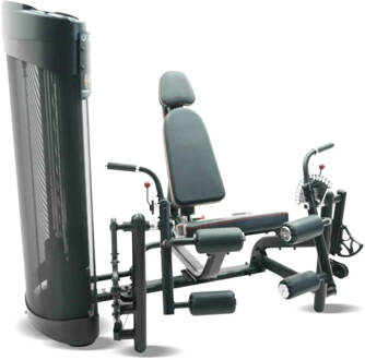 Inspire DUAL Station Seated Leg Extension + Leg Curl Zwart