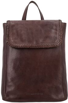 Inspired by Country Backpack dark brown Bruin - H 30 x B 25 x D 11 cm