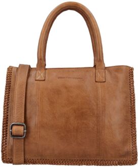 Inspired by Country Handbag cognac handtas dames - H 24 x B 31 x D 12 cm
