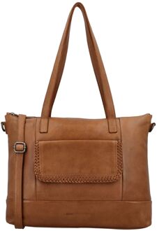 Inspired by Country Shopper cognac damestas - H 26 x B 38 x D 12 cm