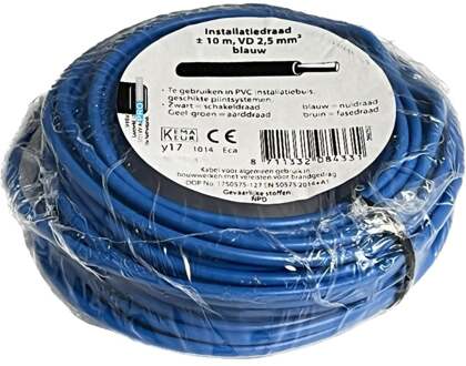 Installatiedraad - VD - 2.5 mm² - 10 m - blauw