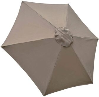 Installeren Anti Uv Waterdicht Achtertuin Parasol Luifel Schaduw Duurzaam Vervanging Cover Parasol Outdoor Tuin Voor Patio khaki