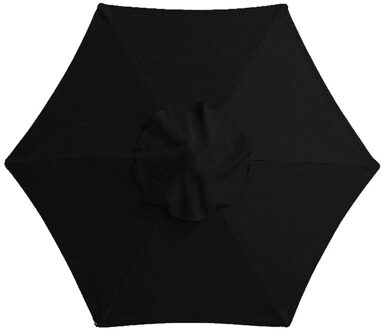 Installeren Anti Uv Waterdicht Achtertuin Parasol Luifel Schaduw Duurzaam Vervanging Cover Parasol Outdoor Tuin Voor Patio zwart