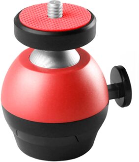 Installeren Tafelblad Accessoires Voor Statief Universele Bal Hoofd Aluminiumlegering Stand Live-uitzending Camera Mount 1/4 Inch Schroef Rood