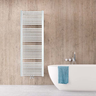 Instamat Designradiator Instamat Rim 170x60 cm 6 Aansl. 1/2" Incl. Wandconsoles Wit Instamat