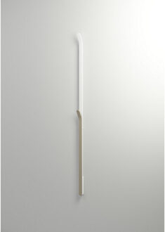 Instamat Elektrische Radiator Stick Instamat ARC Handdoekwarmer 170 cm 34W Geborsteld Aluminium Soft Wit