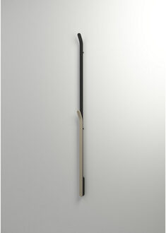 Instamat Elektrische Radiator Stick Instamat ARC Handdoekwarmer 170 cm 34W Geborsteld Aluminium Soft Zwart