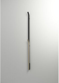 Instamat Elektrische Radiator Stick Instamat ARC Handdoekwarmer 170 cm 34W Gepolijst Aluminium Soft Zwart Instamat