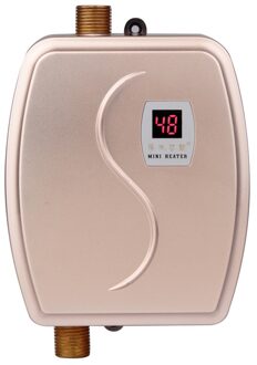 Instant Electric Water Kraan Keuken Snelle Verwarming Constante Temperatuur Huishouden Koud En Warm Mini Boiler 3800W goud / eu stekker