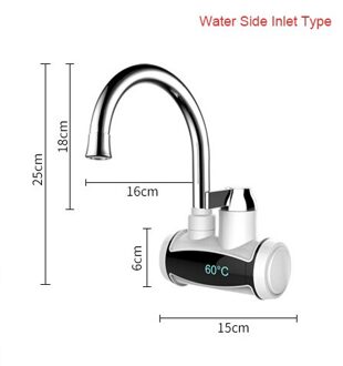 Instant Elektrische Verwarming Kraan Kraan Keuken Tankless Onmiddellijke Boiler Badkamer Temperatuur Display 3000W Eu Water kant inlet / uk plug