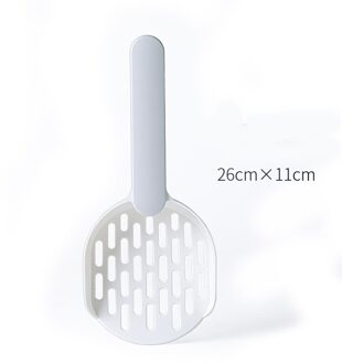 Instant Filter Kattenbakvulling Kat Kak Schoonmaken Tool Pvc Duurzaam Plastic Huisdier Kak Filter Schop Kattenbakvulling Wc Schoonmaken Tool wit grijs
